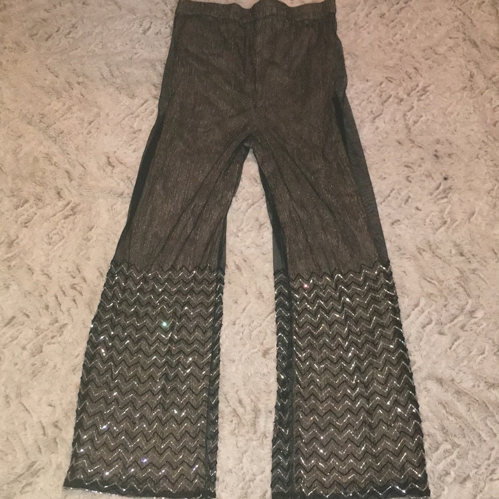 Bollywood glittery Evening Cocktail Formal Pants - Picture 8 of 9
